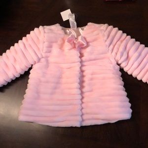 NWT pink dress coat 12 months